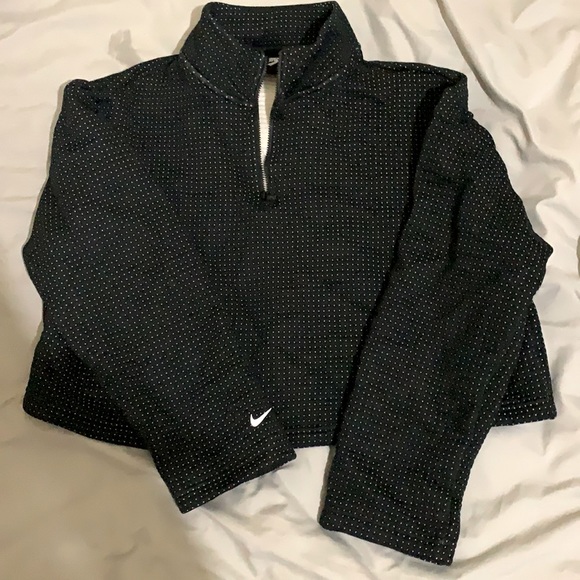Black Nike crop sweater
